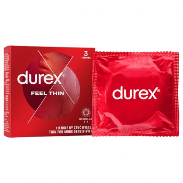 Durex Feel Thin - kondomy s realistickým pocitem (3ks)