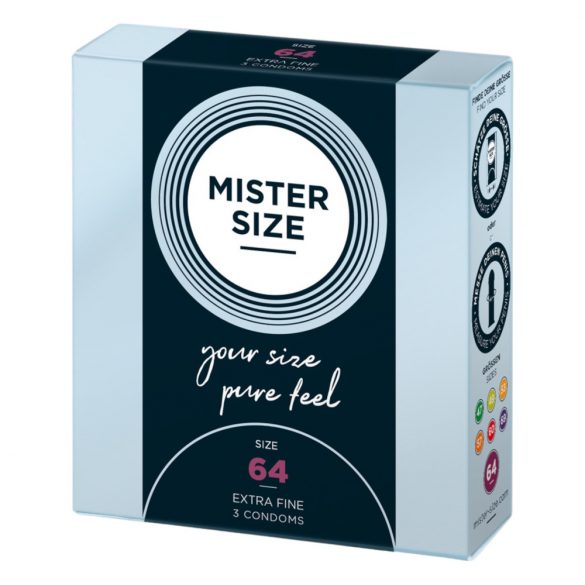 Mister Size préservatif fin - 64mm (3 pièces)