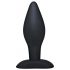 Zwarte Fluwelen Buttplug - Groot