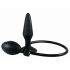 You2Toys True Black Inflatable Butt Plug - balón s přísavkou