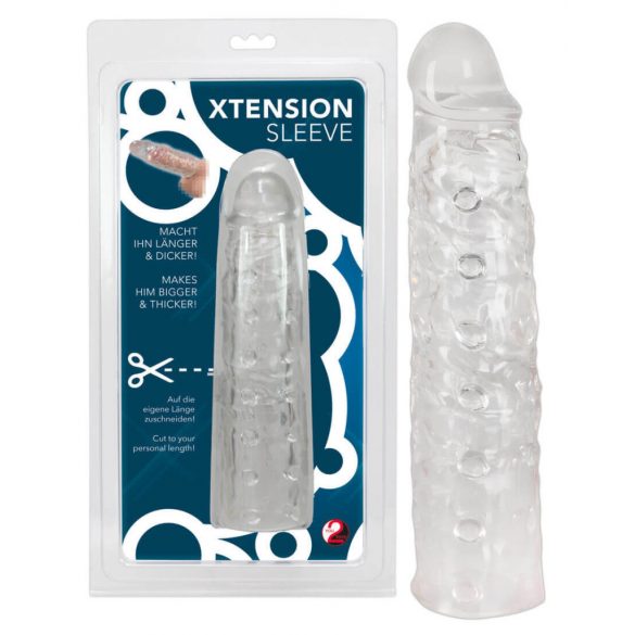 You2Toys Xtension Sleeve - návlek na penis průsvitný