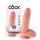 King Cock dildo s varlaty (18 cm) - přírodní barva