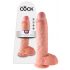 Pipedream King Cock 10 - realistické dildo (25 cm) - přírodní barva