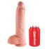 Pipedream King Cock 10 - realistické dildo (25 cm) - přírodní barva