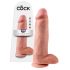 King Cock 12 velké dildo s varlaty (30 cm) - tělová barva