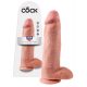 King Cock 12 velké dildo s varlaty (30 cm) - tělová barva