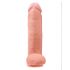 King Cock 30 cm dildo met ballen - naturel