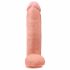 King Cock 12 velké dildo s varlaty (30 cm) - tělová barva