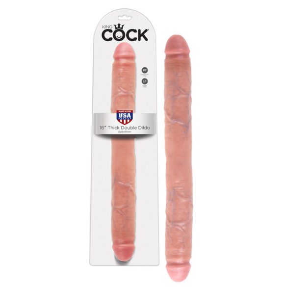 King Cock Double Dildo 41 cm - Naturel