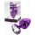 Diogol Anni - White Stone Anal Plug - Purple (2.5cm) 