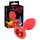 You2Toys Colorful Joy Jewel Plug - silikonové anální dildo - malé (červené)