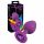 You2Toys Colorful Joy Jewel Plug - silikonové anální dildo - střední (fialové)