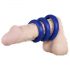 You2Toys - Trio d'anneaux silicone épaissi (bleu)