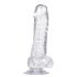 Dildo en gelée transparente