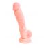 Medische siliconen dildo (18 cm) - natuur