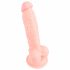 Medical Silicone Dildo - dildo z lékařského silikonu (18 cm) - tělová barva