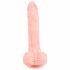 Medical Silicone Dildo - dildo z lékařského silikonu (21 cm) - tělová barva