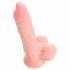 Medical Silicone Dildo - dildo z lékařského silikonu (21 cm) - tělová barva