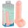 Medical Silicone Dildo - rovné dildo z lékařského silikonu (20 cm) - tělová barva