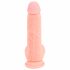 Medical Silicone Dildo - rovné dildo z lékařského silikonu (20 cm) - tělová barva