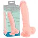 Medical Silicone Dildo - dildo z lékařského silikonu (24 cm) - tělová barva