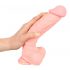 Dildo en silicone médical (24 cm) - naturel