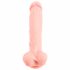 Medical Silicone Dildo - dildo z lékařského silikonu (24 cm) - tělová barva