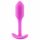 b-vibe Snug Plug 1 - Anální dildo s vnitřním závažím (55 g) - růžové