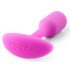 b-vibe Snug Plug 1 – anální kolík s vnitřní zátěží (55g) – růžový