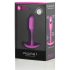 b-vibe Snug Plug 1 - Anální dildo s vnitřním závažím (55 g) - růžové