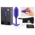 b-vibe Snug Plug 2 - double plug anal (114g) - violet