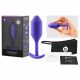 b-vibe Snug Plug 2 - anální dildo s dvojitou kuličkou (114 g) - fialové