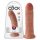 King Cock 8 - dildo (20cm) - hnědá