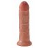 King Cock 8 dildo (20 cm) - tmavě přírodní