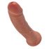 King Cock 8 godemiché (20 cm) - naturel foncé