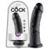 King Cock 8 gode (20 cm) - noir