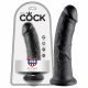 King Cock 8 dildo (20 cm) - černá