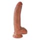 King Cock 9 dildo se varlaty (23 cm) - hnědé