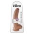 King Cock 9 dildo se varlaty (23 cm) - hnědé