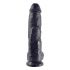 King Cock 10 dildo s varlaty (25cm) - černé