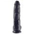 King Cock 10 dildo avec scrotum (25 cm) - noir