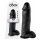 King Cock 12 grote dildo met ballen (30 cm) - zwart