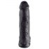 Královský Kok 12 s varlaty velké dildo (30 cm) - černé