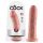 King Cock 8 dildo (20 cm) - přírodní barva