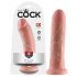 King Cock 8 dildo (20 cm) - přírodní barva