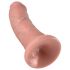 King Cock 8 dildo (20 cm) - přírodní barva