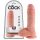 King Cock 8 dildo se semenníkmy (20 cm) - tělová barva