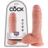 King Cock 8 dildo se semenníkmy (20 cm) - tělová barva