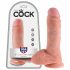 King Cock 8 realistický dildo varlaty (20 cm) - přírodní