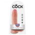 King Cock 8 realistický dildo varlaty (20 cm) - přírodní